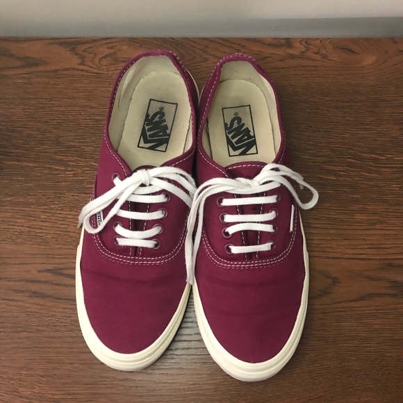 Maroon/burgundy vans womens size 8 - Picture 5 of 5